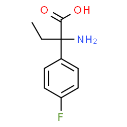 ChemSpider 2D Image | 2-Amino-2-(4-fluorophenyl)butanoic acid | C10H12FNO2