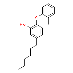 ChemSpider 2D Image | 5-Hexyl-2-(2-methylphenoxy)phenol | C19H24O2