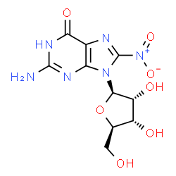 ChemSpider 2D Image | 8-Nitroguanosine | C10H12N6O7