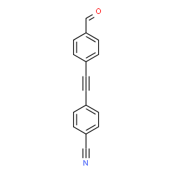 ChemSpider 2D Image | 4-[(4-Formylphenyl)ethynyl]benzonitrile | C16H9NO