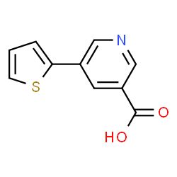 ChemSpider 2D Image | 5-(2-Thienyl)nicotinic acid | C10H7NO2S