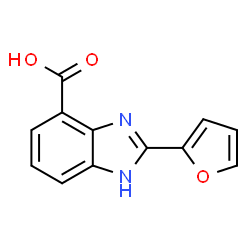 ChemSpider 2D Image | 2-(2-Furyl)-1H-benzimidazole-4-carboxylic acid | C12H8N2O3