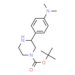 ChemSpider 2D Image | tert-butyl 3-[4-(dimethylamino)phenyl]piperazine-1-carboxylate | C17H27N3O2
