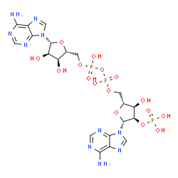 ChemSpider 2D Image | [(2R,3S,4R,5R)-5-(6-Amino-9H-purin-9-yl)-3,4-dihydroxytetrahydro-2-furanyl]methyl [(2R,3R,4R,5R)-5-(6-amino-9H-purin-9-yl)-3-hydroxy-4-(phosphonooxy)tetrahydro-2-furanyl]methyl dihydrogen diphosphate 
(non-preferred name) | C20H27N10O16P3