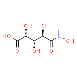 ChemSpider 2D Image | (2R,3S,4R)-2,3,4-Trihydroxy-5-(hydroxyamino)-5-oxopentanoic acid | C5H9NO7