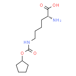 ChemSpider 2D Image | N~6~-[(Cyclopentyloxy)carbonyl]-D-lysine | C12H22N2O4