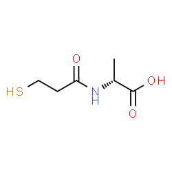 ChemSpider 2D Image | N-(3-MERCAPTOPROPANOYL)-D-ALANINE | C6H11NO3S