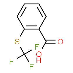 ChemSpider 2D Image | 2-[(trifluoromethyl)thio]benzoic acid | C8H5F3O2S
