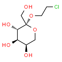 ChemSpider 2D Image | 2-Chloroethyl-b-D-fructopyranoside | C8H15ClO6