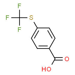 ChemSpider 2D Image | 4-(Trifluoromethylthio)benzoic acid | C8H5F3O2S