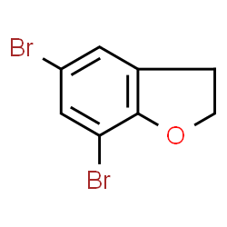ChemSpider 2D Image | 5,7-Dibromo-2,3-dihydro-1-benzofuran | C8H6Br2O