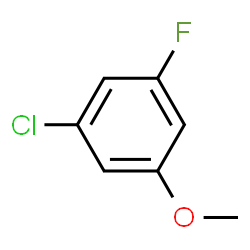 ChemSpider 2D Image | 1-Chloro-3-fluoro-5-methoxybenzene | C7H6ClFO