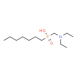 ChemSpider 2D Image | [(Diethylamino)methyl]heptylphosphinic acid | C12H28NO2P