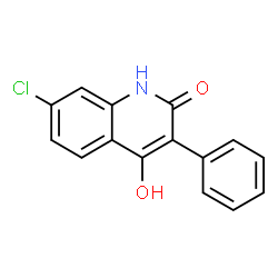 ChemSpider 2D Image | 7-chloro-3-phenylquinoline-2,4-diol | C15H10ClNO2