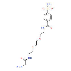 ChemSpider 2D Image | N-(2-{2-[2-(Glycylamino)ethoxy]ethoxy}ethyl)-4-sulfamoylbenzamide | C15H24N4O6S
