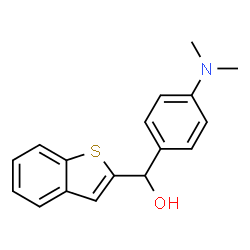 ChemSpider 2D Image | 1-Benzothiophen-2-yl[4-(dimethylamino)phenyl]methanol | C17H17NOS