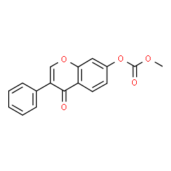 ChemSpider 2D Image | Methyl 4-oxo-3-phenyl-4H-chromen-7-yl carbonate | C17H12O5