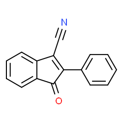 ChemSpider 2D Image | 1-Oxo-2-phenyl-1H-indene-3-carbonitrile | C16H9NO