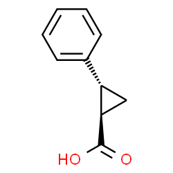 ChemSpider 2D Image | trans-2-phenylcyclopropanecarboxylic acid | C10H10O2