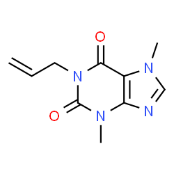 ChemSpider 2D Image | 1-Allyltheobromine | C10H12N4O2