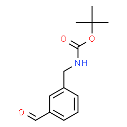 ChemSpider 2D Image | tert-butyl 3-formylbenzylcarbamate | C13H17NO3