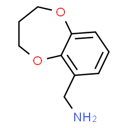 ChemSpider 2D Image | 3,4-dihydro-2H-1,5-benzodioxepin-6-ylmethanamine | C10H13NO2