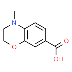 ChemSpider 2D Image | 4-Methyl-3,4-dihydro-2H-1,4-benzoxazine-7-carboxylic acid | C10H11NO3