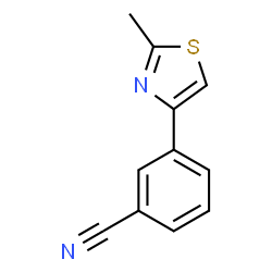 ChemSpider 2D Image | 3-(2-Methyl-4-thiazolyl)benzonitrile | C11H8N2S