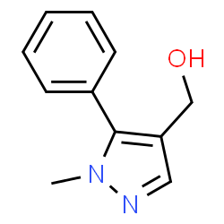 ChemSpider 2D Image | (1-methyl-5-phenylpyrazol-4-yl)methanol | C11H12N2O