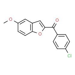 ChemSpider 2D Image | (4-Chlorophenyl)(5-methoxy-1-benzofuran-2-yl)methanone | C16H11ClO3