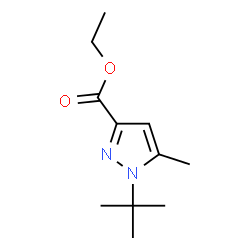 ChemSpider 2D Image | Ethyl 1-tert-butyl-5-methyl-1H-pyrazole-3-carboxylate | C11H18N2O2