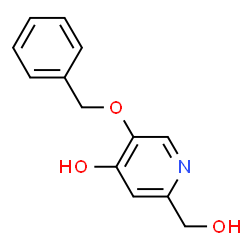 ChemSpider 2D Image | 5-(Benzyloxy)-2-(hydroxymethyl)-4-pyridinol | C13H13NO3