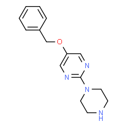 ChemSpider 2D Image | 5-(benzyloxy)-2-piperazinopyrimidine | C15H18N4O