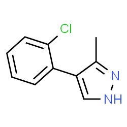 ChemSpider 2D Image | 4-(2-Chlorophenyl)-3-methyl-1H-pyrazole | C10H9ClN2