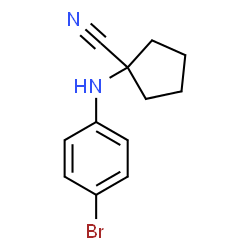ChemSpider 2D Image | 1-[(4-Bromophenyl)amino]cyclopentanecarbonitrile | C12H13BrN2