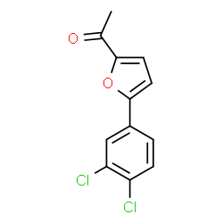 ChemSpider 2D Image | 1-[5-(3,4-Dichlorophenyl)-2-furyl]ethanone | C12H8Cl2O2