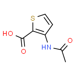 ChemSpider 2D Image | 3-Acetamido-2-thiophenecarboxylic acid | C7H7NO3S