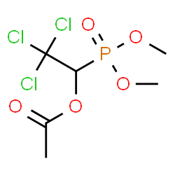 ChemSpider 2D Image | 2,2,2-Trichloro-1-(dimethoxyphosphoryl)ethyl acetate | C6H10Cl3O5P
