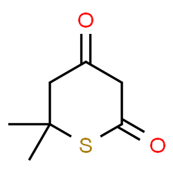 ChemSpider 2D Image | 6,6-Dimethyldihydro-2H-thiopyran-2,4(3H)-dione | C7H10O2S