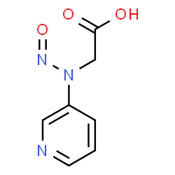 ChemSpider 2D Image | [Nitroso(3-pyridinyl)amino]acetic acid | C7H7N3O3
