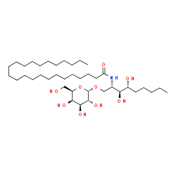 ChemSpider 2D Image | 1-O-(alpha-D-galactopyranosyl)-N-tetracosanyl-2-aminononane-1,3,4-triol | C39H77NO9