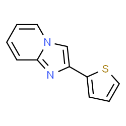 ChemSpider 2D Image | 2-(2-Thienyl)imidazo[1,2-a]pyridine | C11H8N2S