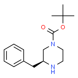 ChemSpider 2D Image | (S)-1-Boc-3-Benzylpiperazine | C16H24N2O2