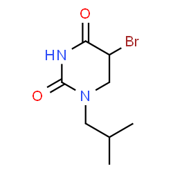 ChemSpider 2D Image | 5-Bromo-1-isobutyldihydro-2,4(1H,3H)-pyrimidinedione | C8H13BrN2O2