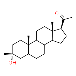 ChemSpider 2D Image | (3alpha,8xi,9xi,14xi)-3-Hydroxy-3-methylpregnan-20-one | C22H36O2