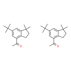 ChemSpider 2D Image | 1-(6-tert-butyl-1,1-dimethyl-indan-4-yl)ethanone | C34H48O2