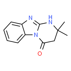 ChemSpider 2D Image | 2,2-Dimethyl-2,10-dihydropyrimido[1,2-a]benzimidazol-4(3H)-one | C12H13N3O