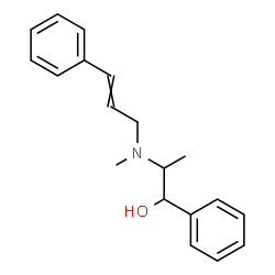 ChemSpider 2D Image | 2-[Cinnamyl(methyl)amino]-1-phenyl-1-propanol | C19H23NO