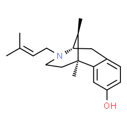 ChemSpider 2D Image | cis-(+)-pentazocine | C19H27NO