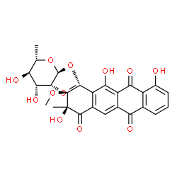 ChemSpider 2D Image | Aranciamycin | C27H28O12